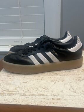 adidas Samba Platform Sneakers - Black, White & Gum
